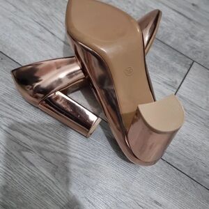 Elegant Rose Gold Women's Heels